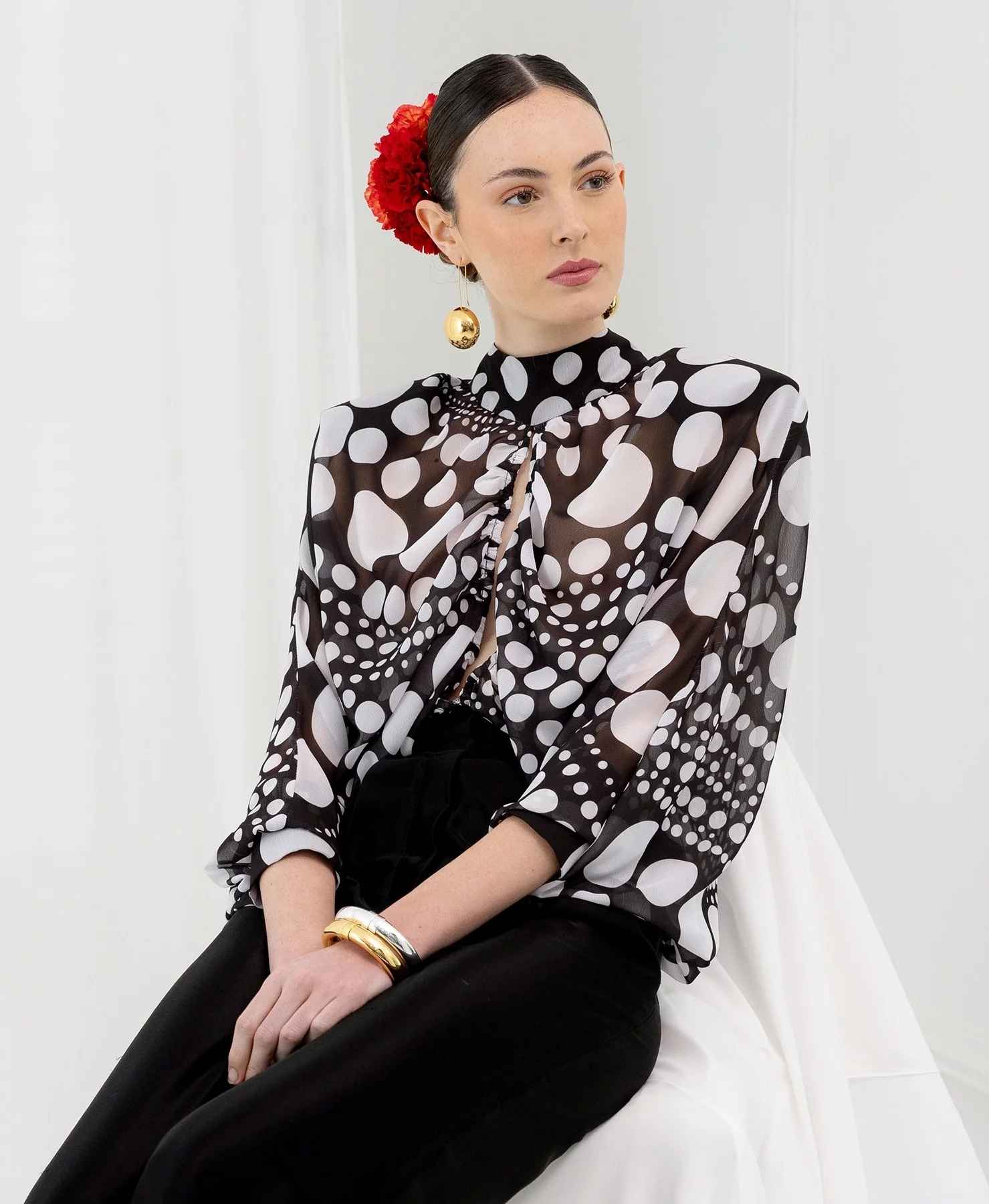 Blusa de lunares Rocio